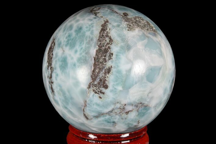 Polished Larimar Sphere - Dominican Republic #168192